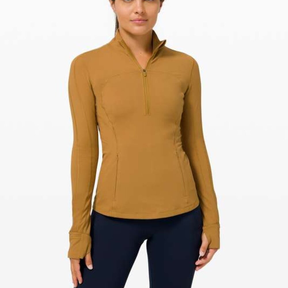 Lululemon | Run Briskly 1/2 Zip Spiced Bronze